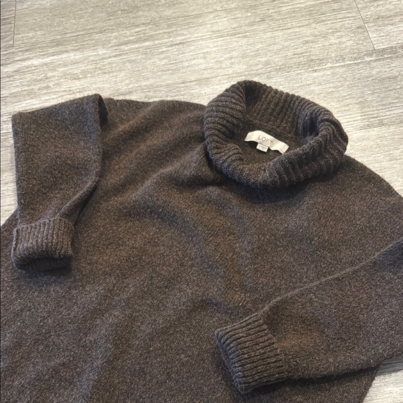 LOFT Brown Turtleneck Sweater - Picture 5 of 7